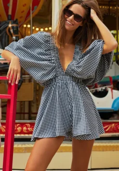 Alicia Jumpsuit Black Gingham