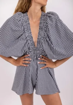 Alicia Jumpsuit Black Gingham