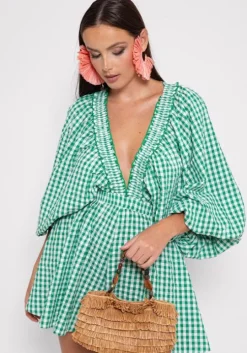 Alicia Jumpsuit Gingham Green