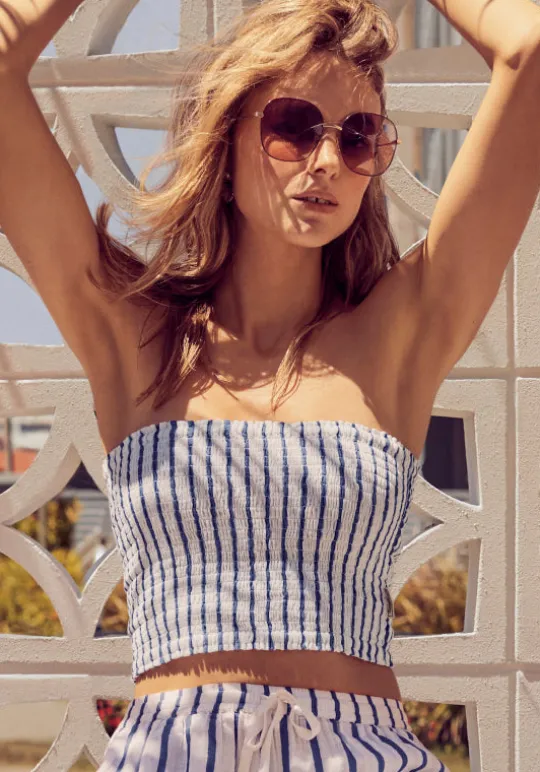 Amalfi Beach Bandeau Top