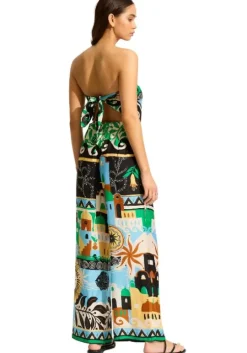 Atlantis Wide Leg Pant Ecru