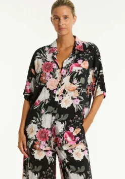 Belle Aloha Shirt Black