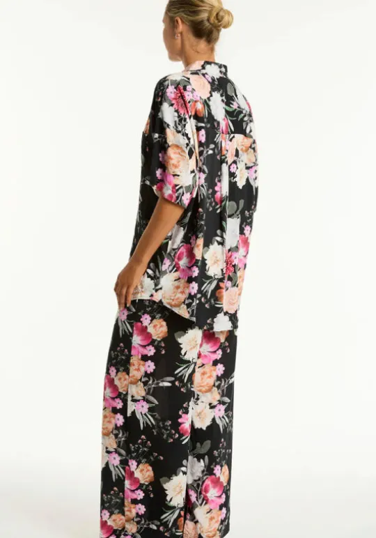 Belle Aloha Surf Pant Black