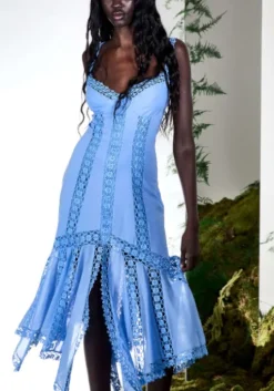 Blossel Long Dress Blue