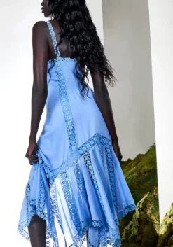 Blossel Long Dress Blue