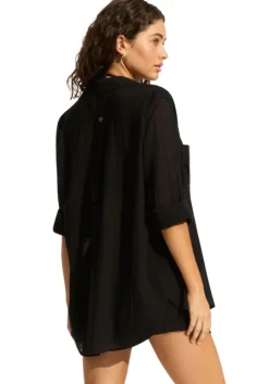 Breeze Beach Shirt Black