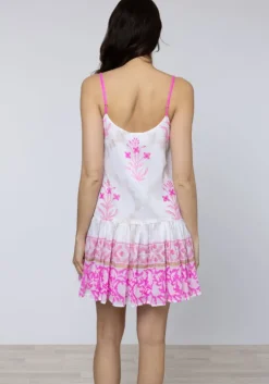 Cage Block Cami Dress Pink