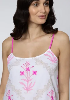 Cage Block Cami Dress Pink