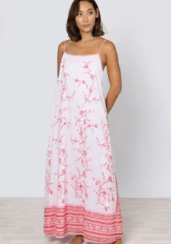 Cherry Blossom Strappy Maxi Dress