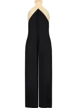 Colour Block Jumpsuit Black