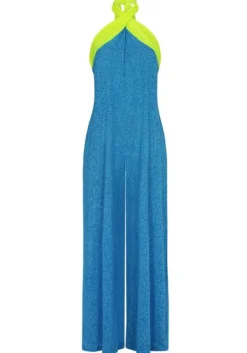 Colour Block Jumpsuit Blue