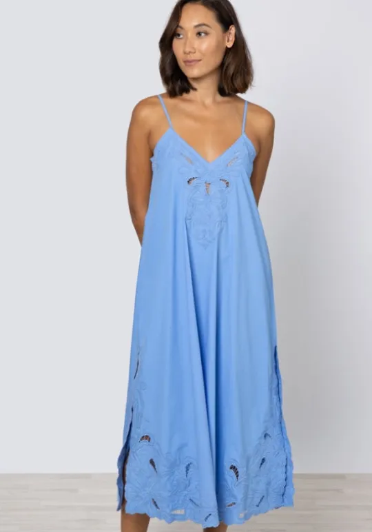 Cut Out Maxi Dress Periwinkle