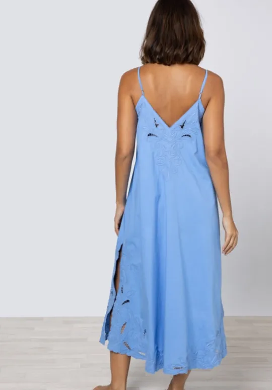 Cut Out Maxi Dress Periwinkle