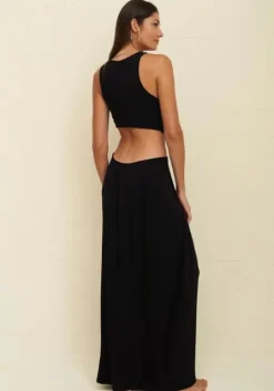 Cutout Twist Dress Black