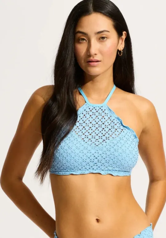 Daydreamer High Neck Bikini Powder Blue