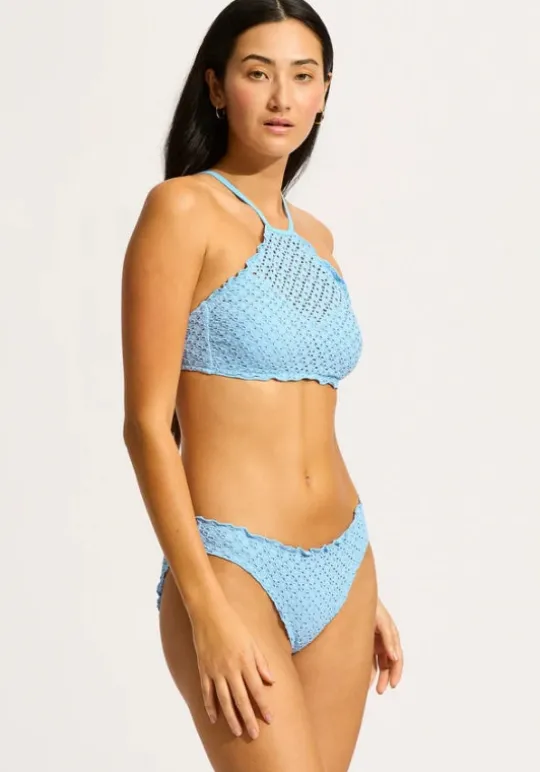 Daydreamer High Neck Bikini Powder Blue