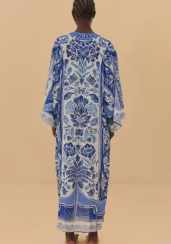 Delicate Tapestry Long Kaftan
