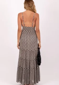 Ditta Dress Black and White