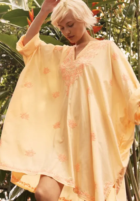 Embroidered Kaftan Melon