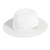 Fedora Hat White/White