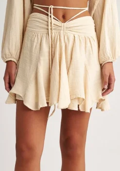 Gauze Skort Butter