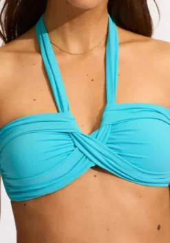 Goddess Bandeau Bikini Atoll Blue