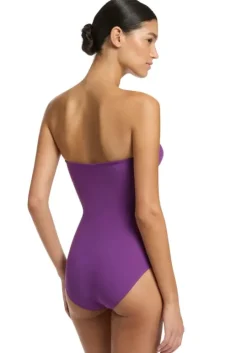 Jetset Bandeau Swimsuit Amethyst