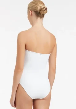 Jetset Bandeau Swimsuit White