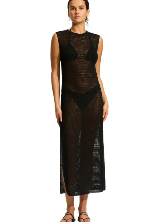 Knit Maxi Dress Black