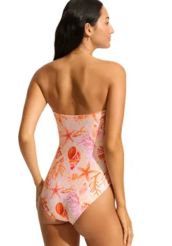 La Mer Bandeau Swimsuit White
