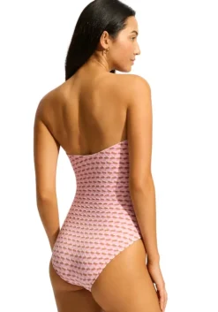 Mala Ring Front Bandeau Swimsuit Blossom