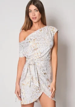 Naples Dress Silver Snake