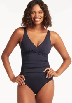 Night Sky Cross Front Swimsuit