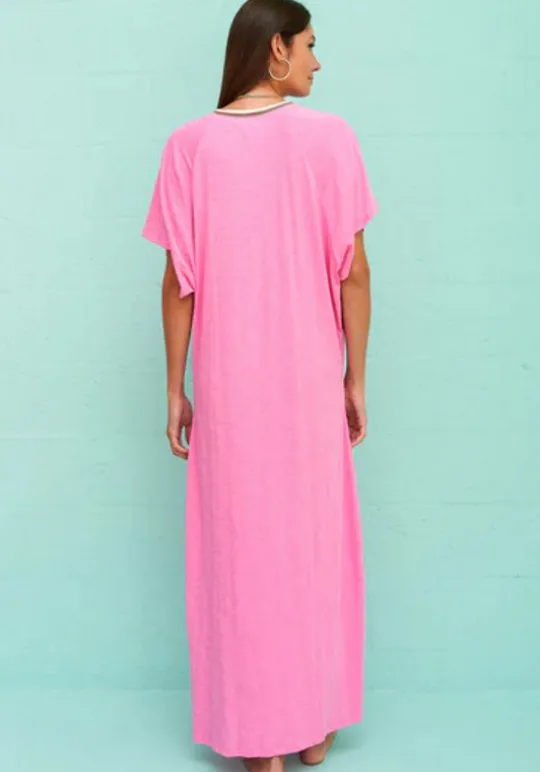 Pima Abaya Kaftan Bubblegum