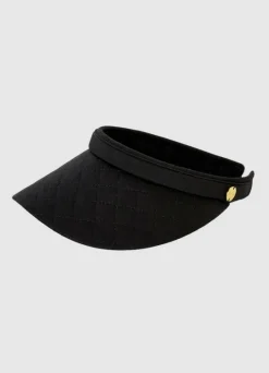 Quilted Visor Black