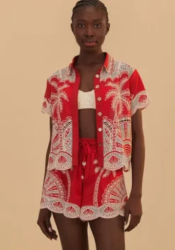 Red Palm Tree Shirt