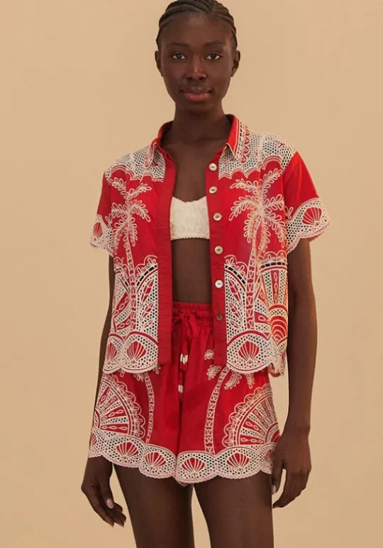 Red Palm Tree Shirt