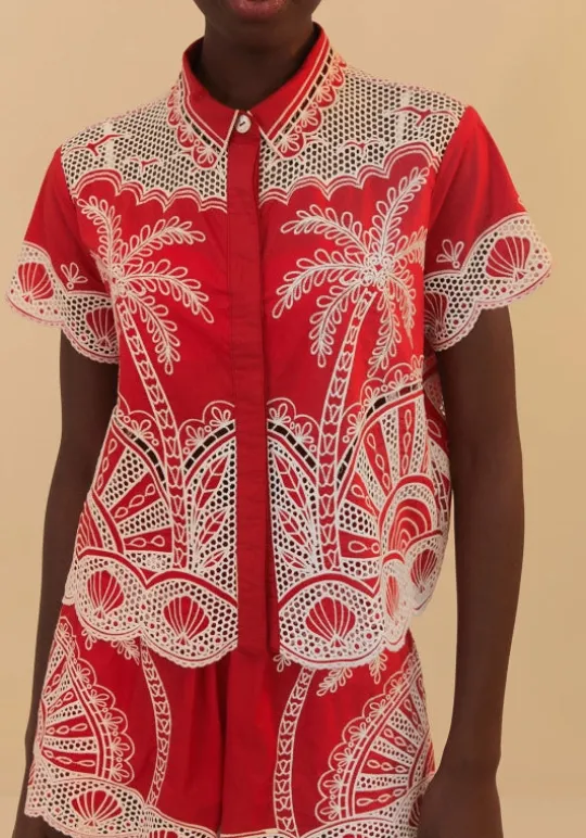 Red Palm Tree Shirt