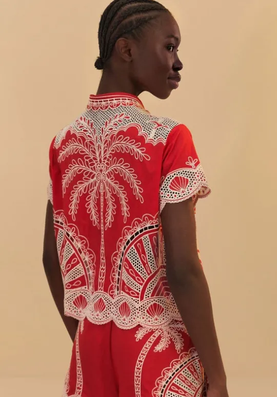 Red Palm Tree Shirt
