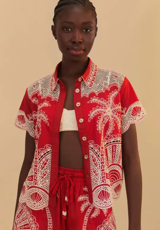 Red Palm Tree Shirt