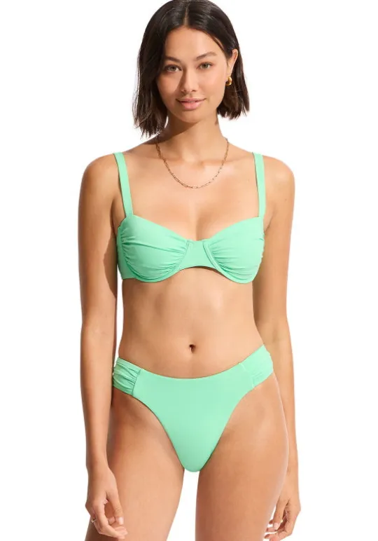 Ruched Underwire Bikini Mint