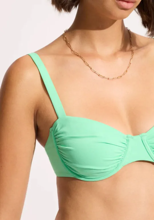 Ruched Underwire Bikini Mint