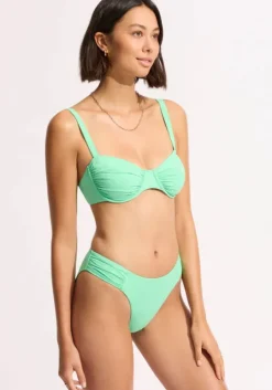 Ruched Underwire Bikini Mint