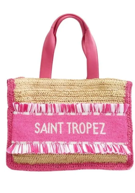 Saint Tropez Raffia Bag Pink