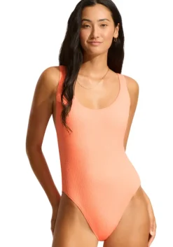 Seadive Retro Swimsuit Peach Pink