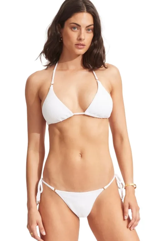 Seadive Triangle Bikini White
