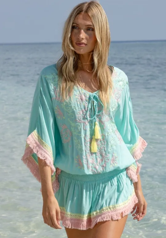 Sejla Kaftan Aqua