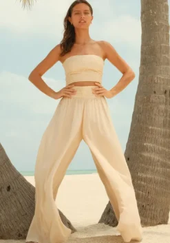 Sequin Palazzo Pants Melon