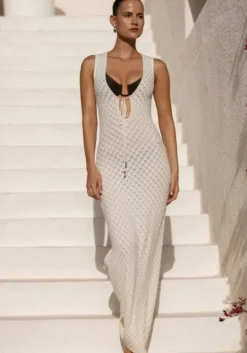 Seychelles Crochet Dress Ivory