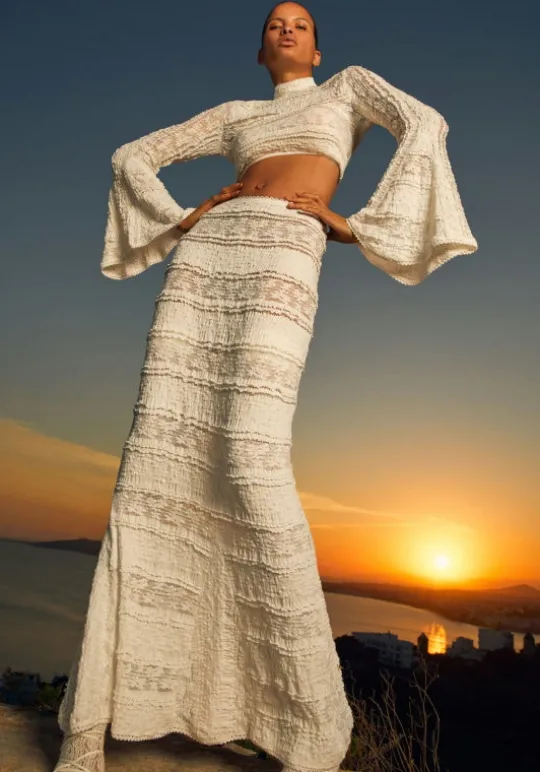 Shir Skirt White